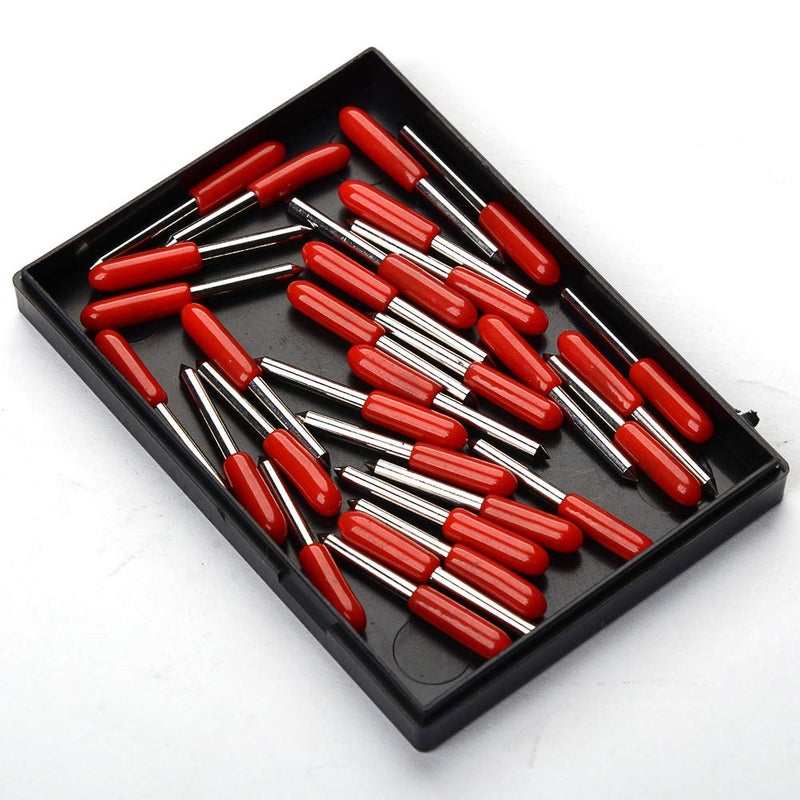 CJRSLRB 30Pcs Replacement Cutting Blades for Explore Air/Air 2/Air 3/Maker/Maker 3/Expression, 45 Degree Standard Fine Point Blade for Most Vinyl Fabric Cutting - Image 5